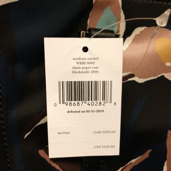 Kate Spade Dawn Paper Rose Medium Satchel - Picture 4 of 4